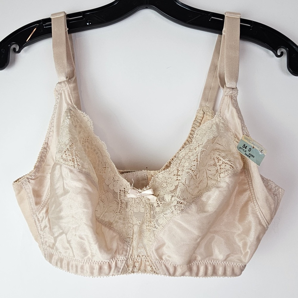 Vassarette 34D‎ Pink Vintage Lace Underwire Bra Style 4065 NWT Classic Lingerie